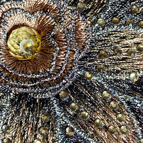 Tiansi Chinese Style Woman's Blouse with Flower Embroidery, NWT - Picture 3 of 10